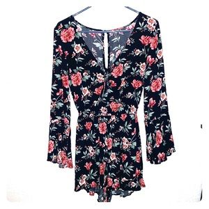 American Eagle floral romper